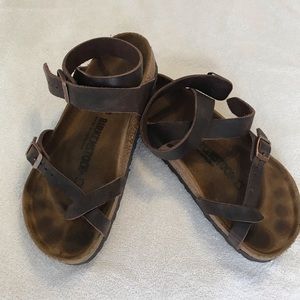 Yara Ankle Strap Birkenstocks in “Habana”